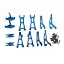 Blue 12pc Set