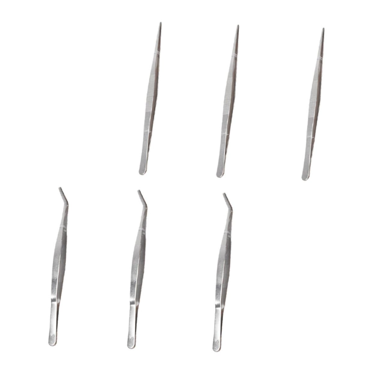 LIFKICH 6Pcs Professional Gardening Tweezers Durable Planting Tools for Succulent and Potted Plants for Garden Lawn and Indoor Use