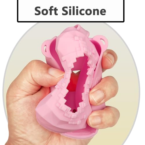 JCHPINE Silicone Case for Bitzee Magicals Interactive Digital Pet Toy, Protective Skin Sleeve, Pink
