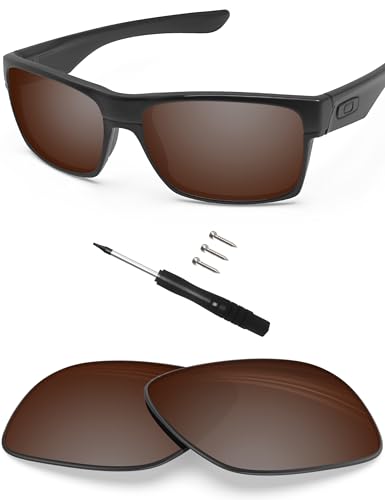 Image of BLAZERBUCK Replacement Lenses & Screws Screwdriver for Oakley TwoFace OO9189 /TwoFace Asian Fit OO9256 Sunglass