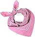 Produktbild Tobeni 548 Damen Herren Nickituch Kopftuch Bandana Halstuch Baumwolle Unisex Farbe kleine Punkte Rosa Grösse 54 cm x 54 cm