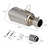 KKmoon 51mm Silenciador Tubo de Escape Escarchado con Malla Cola Universal para...