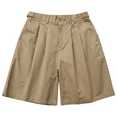 Short cargo coupe droite homme taille moyenne avec poches d'été