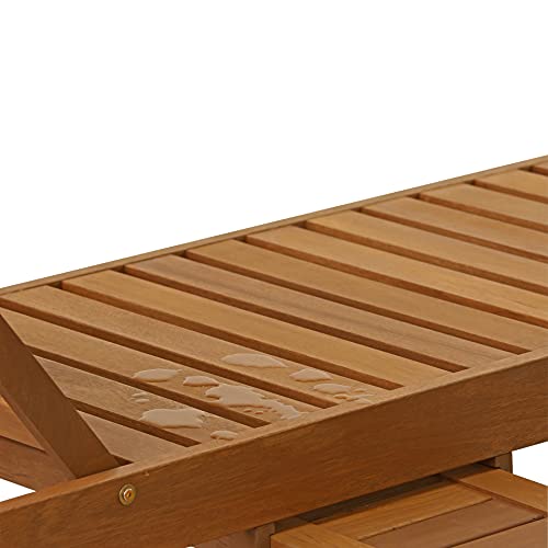 Furinno FG17744 Tioman Outdoor Hardwood Patio Furniture Sun Lounger thumb #7