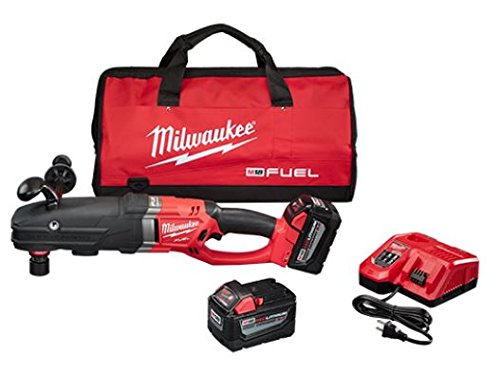 Milwaukee 2711-22HD M18 Fuel Super Hawg Right Angle Drill HD Kit w/ Quik-Lok