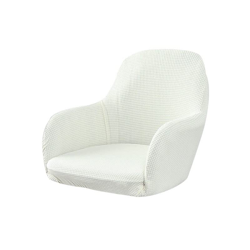 1/2/4/6 Pezzi Copripoltrona，Elasticizzato con Braccioli Coprisedie Elasticizzato Schienale Poltroncina Cucina Soggiorno Copertura Sedia da Scrivania Copri Sedie ,Bianca ( Color : #1 , Size : 6 pezzi )
