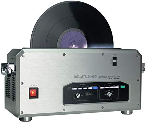 Klaudio KD-CLN-LP200S LP Vinyl Record Ultrasonic Cleaner with Dryer/External Reservoir