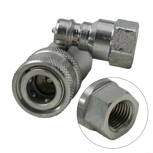Image of Hydraulic Quick Connect Coupling Poppet Valve Quick Release Fitting NPT For ISO A Hydraulic Coupling Connector 1 /4 inch 3 /8 inch 1 /2 inch 3 /4 inch, 40 MPa Pressure, For Agricultural Construction Equipment(NPT-1 /4)