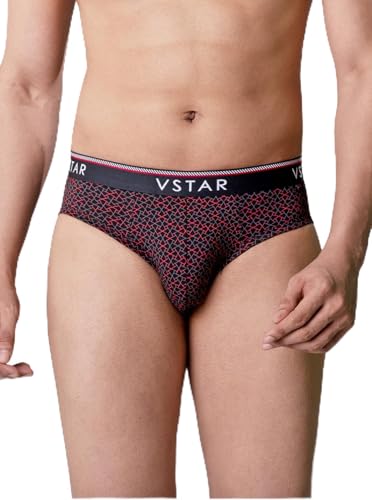 Image of VSTAR Super Soft Cotton Elastane Brief for Men Black