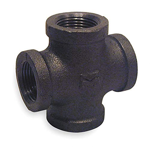 3/4 FNPT Black Malleable Iron Cross