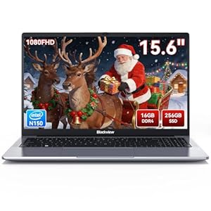 Blackview Laptop 2025, computadora portátil para estudiantes de negocios, Quad-Core N150 (hasta 3.6 GHz, Beat N5095/N95/N97/N100), 16 GB DDR4 256 GB SSD, pantalla FHD IPS TÜV de 15.6 pulgadas, carga rápida tipo C de 100 W, HDMI 4K