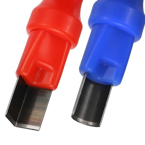 Image of PATIKIL Neon Light Cutter, 2 Pack Cutting Tool Includes 1 Straight and 1 Curved for Neon Flexible Light, Split LED Silicone Light Strip Hand Tool