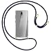 Produktbild mtb more energy® Handykette kompatibel mit Nokia 3.2 (32GB, 6.26'') - dunkelblau/Gold - Smartphone Hülle zum Umhängen - Anti Shock Full TPU Case