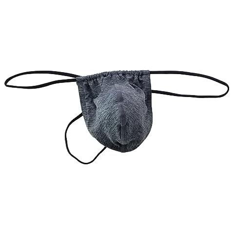 Drelaar Men's Sexy U Convex Comfort G-String Soft Stretch Underwear T-Back Medium Dark Grey Cover