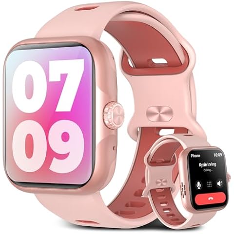 Smart Watch for Men Women (Built-in GPS), Bluetooth Call Smartwatches, AMOLED Display Fitness Tracker with 3ATM Waterproof Pedometer/Calories/Heart Rate/Sleep Monitor for iOS & Android Cover
