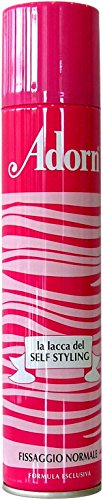 Laques pour cheveux Adorn fixation normale lot de 6 bouteilles de 200 ml pour coiffure quotidienne