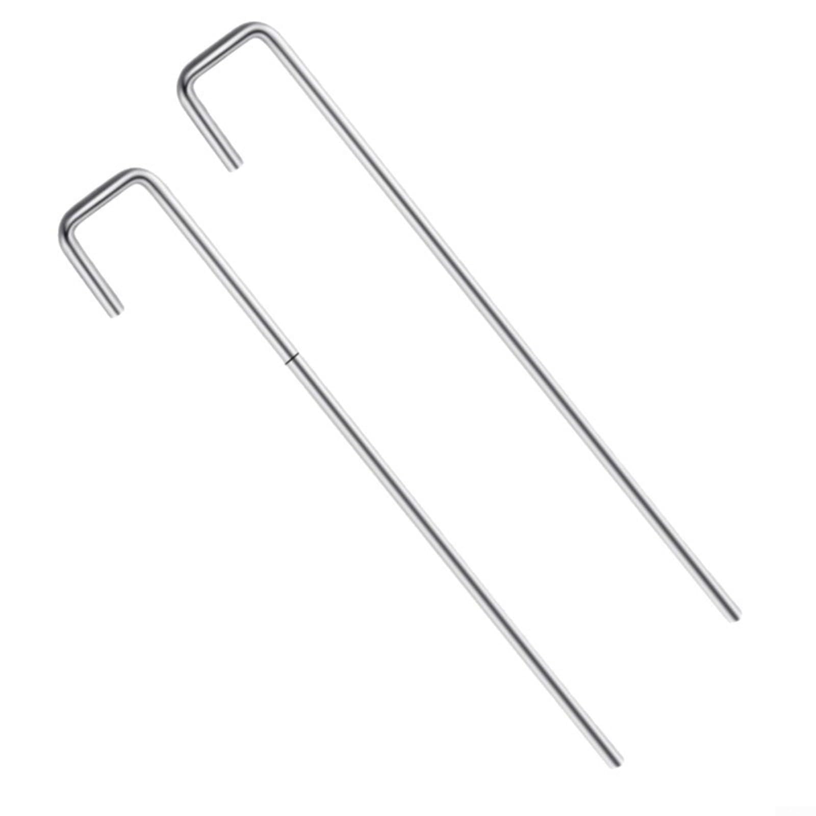 Evenoonest Table Tennis Net J-Clip, Steel Replacement For Sports Table Tennis, Quick Setup Firm Hold, Silver 2 Pieces