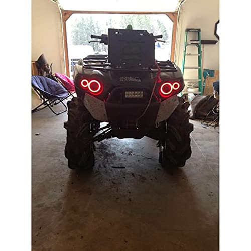 Kit de luces LED halo SNORKELYOURATV para ATV rojo miniatura 6
