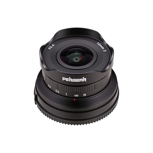 Pergear 10mm F5.6 II �p���P�[�L���჌���Y �P�œ_�L�p�����Y �}�j���A���t�H�[�J�X �}���`�R�[�e�B���O Sony E�}�E���g�J�����Ή� (�u���b�N, �x�m�t�C���� X�}�E���g)