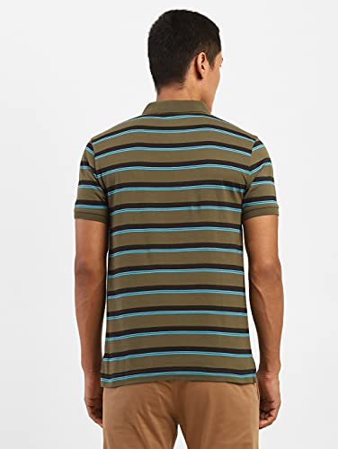 Image of Levi's Men's Regular Fit Stripes Polo T-Shirt
