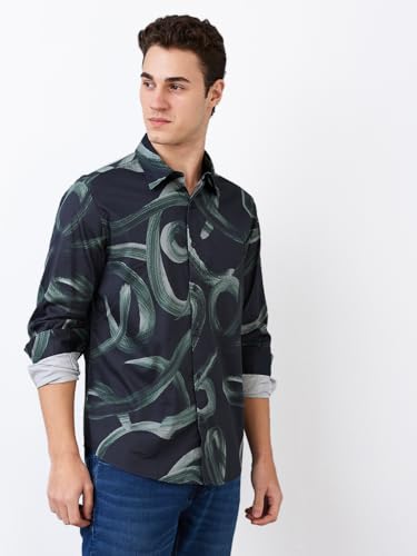 Image of Spykar Men's Regular Fit Shirt