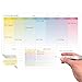 TOBJA Whiteboard Wochenplaner abwischbar A4 Selbstklebender Planer 30 x 21 | Kalender mit To-Do Liste & Habit Tracker | Wiederverwendbarer Wochenplaner f&uuml;r Wand & K&uuml;hlschrank (Planer inkl. Stift)