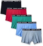 Tommy Hilfiger Herren 5P Trunk Boxershorts, Dsrt/Hydrng/MUI Grn/Rd Alt/Dbrk Bl, M