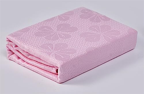 Heavyoff Bambusfaser Kühldecke, Selbstkühlend Sommerdecke mit Kühlfasern aus 100prozent natürliche Bambus Tagesdecke Weiche Wohndecke für Kinder, Erwachsene Rosa, 180x200cm