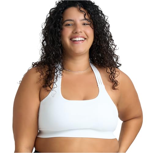 Image of POPSUGAR Sports Bras for Women - Y Back, High Neck, Strappy & Long Line Padded Racerback Bra Workout Yoga Top Racer Back Bra