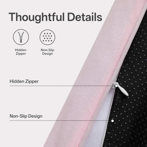 Image of Sunolga Door Draft Stopper, Removable Washable Cover, 38 inch, Pink