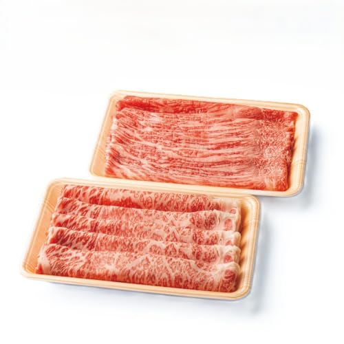 A4･A5「二麓(にろく)霜降り」黒毛和牛(大判)赤身スライス(モモ肉)&ローススライス 計500g(各250g×2)ニセコ連峰と鈴鹿山脈、二つの麓(ふもと)で育てた脂の質にこだわった美味しい霜降りをリーズナブルに