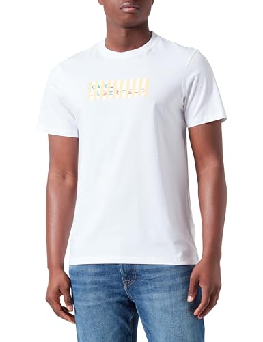 Karl Lagerfeld Hombre Karl Regular T-Shirt Stripes transpirable que evita el calor del verano