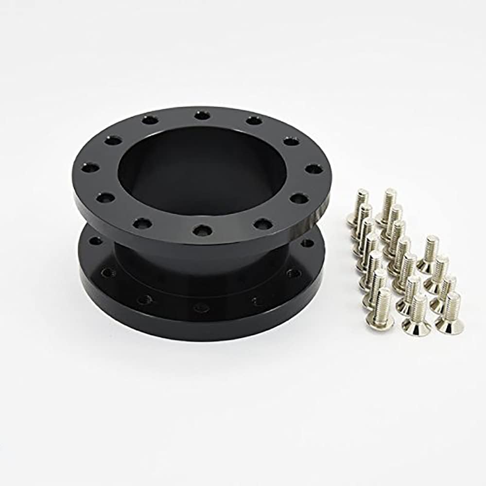 5.0" Steering Wheel Hub Adapter Extension Spacer 6 bolt Black
