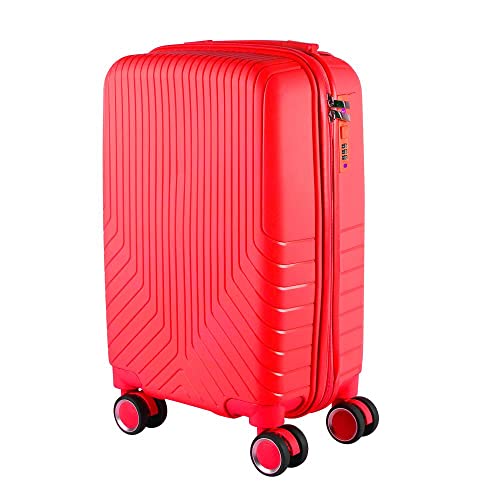 Mala de bordo em Polipropileno 4 rodas 360º - AeroMalas Sérvia (Vermelho)