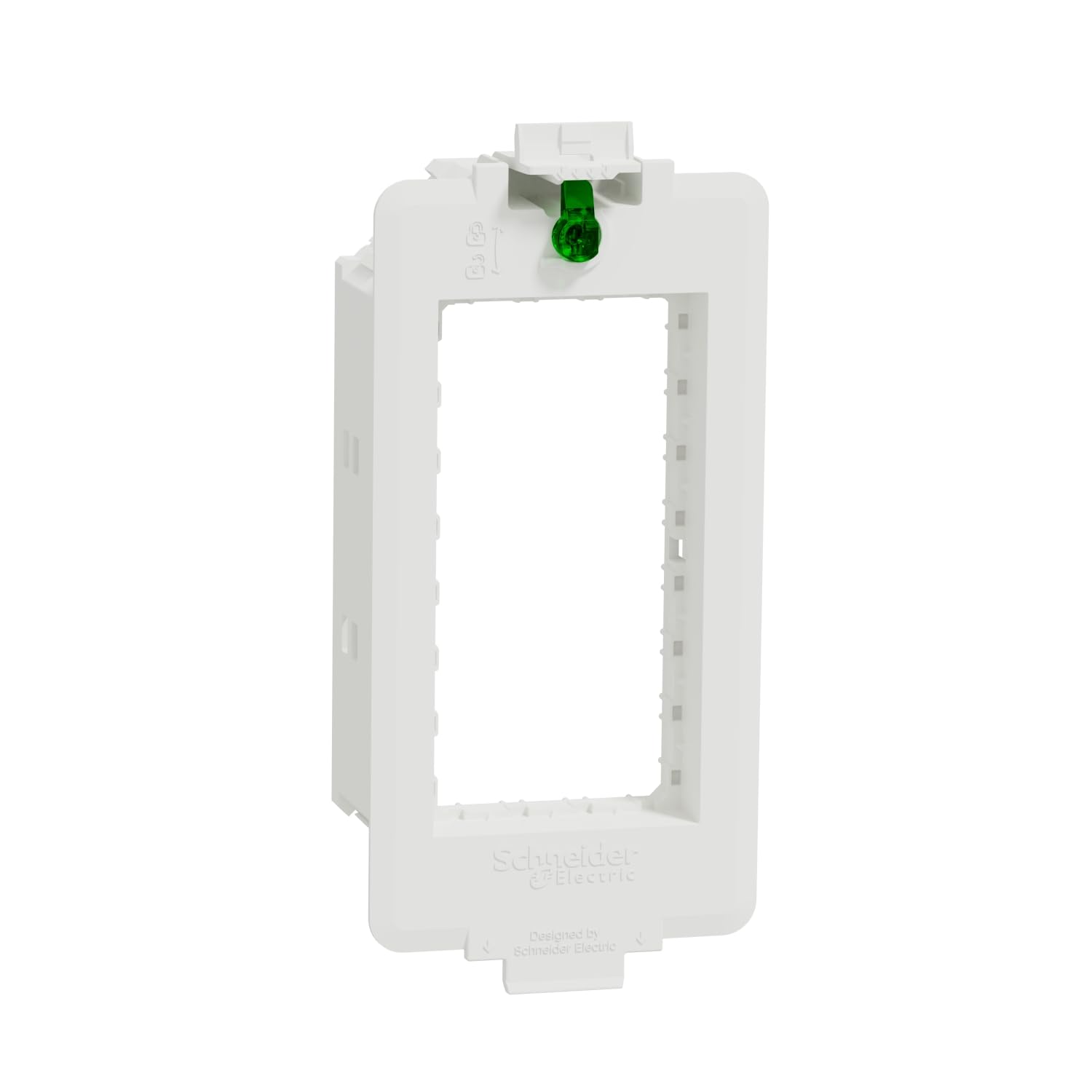 Support 4mod Schneider Unica System+ pour boîtier sol rigide et durable