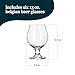 Libbey Entertaining Essentials Belgian Beer Glasses, 13 oz, Craft Beer Glasses Set of 6 for Belgian Ales, Unique Tulip Beer Glasses for Entertaining