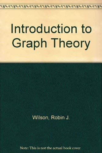 Introduction to Graph Theory 0470206160 Book Cover