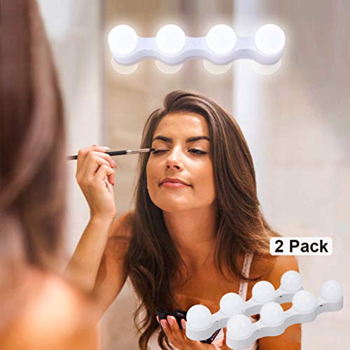 Buy 2 Pack Aipsun Portable LED Makeup Lights Cordless Dimmable Battery