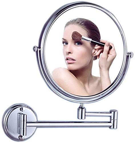 Miroir de beauté JCAKES miroir rond pliant rotatif avec grossissement 3 fois