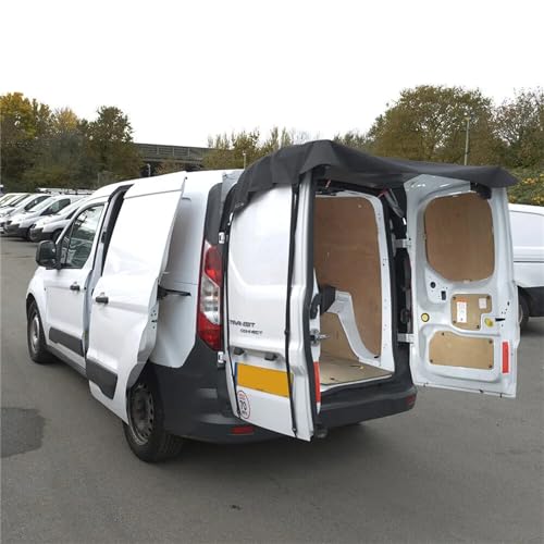 Rear Barn Door Awning Cover, 210D Heavy Duty Oxford Fabric Large Size Waterproof Sun Shade Cover Fit for VW T4 T5 T6 Transporter