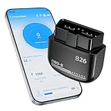 Feronix B26 Bluetooth OBD2 Scanner for iOS & Android - Subscription-Free Engine Code Reader, 2026 Upgraded Engine Diagnostic Tool, Reset Check Engine Light for Temporary & Pending Faults