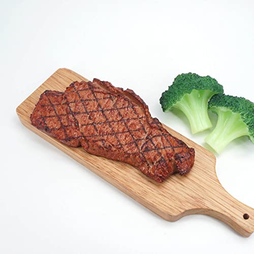 Fake Steak And Artificial Roast Beef Meat - Realistic Cooked Roast Food Replica For Kitchen Props Display (Grilled Steak) #TOP4