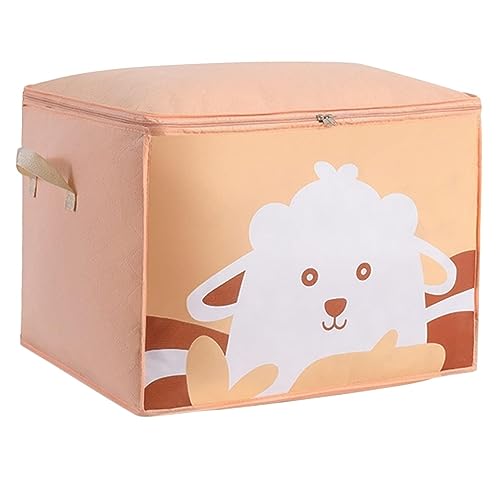 SAGELSHN Borse Portaoggetti Viaggi Organizzatori For Cassetti Stampati For Scatole Portaoggetti For Piumini Con Maniglia Piumino Spostamenti(Yellow)