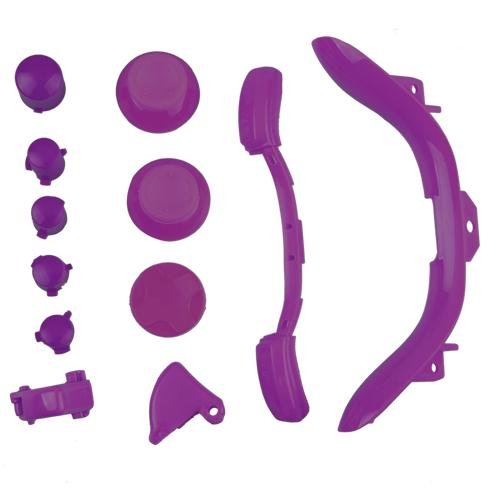 Xbox 360 Purple Full Parts Set (Thumbsticks, D-pad, Buttons, Triggers, Bumpers, Bottom Trim) for your controller