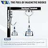 LOVIMAG 6-Pack 60Lbs Swivel Magnetic Hooks – Heavy-Duty Cruise Cabin Essentials For Fridge, Locker, Grill, Classroom & More 5 thumbnail image