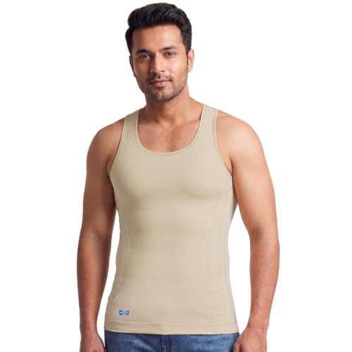 Image of dermawear Men Zenrik Everyday Mild Compression Shapewear Vest for Chest and Abdomen