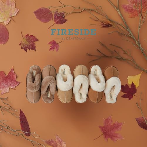 Image of Fireside by Dearfoams womens Sydney Genuine Shearling Scuff