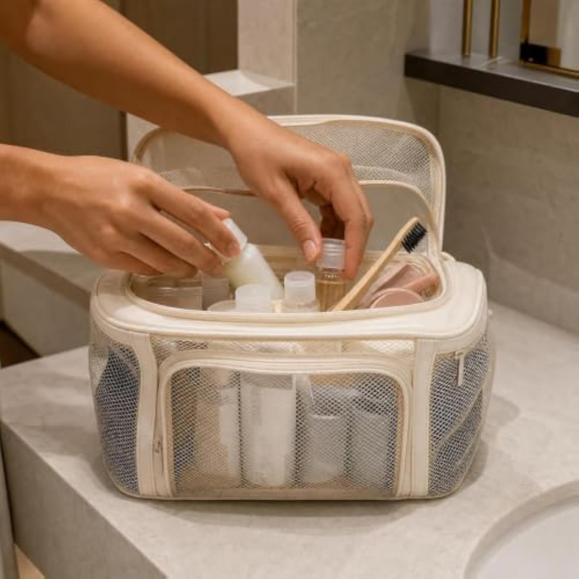 Large Capacity Waterproof Travel Bag with Shoe Compartment