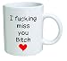Funny Mug - I F miss you bitch, red heart - 11 OZ Coffee Mugs - Funny Inspirational and sarcasm - By A Mug To Keep TM