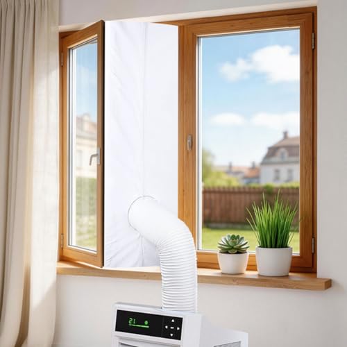 Kit de joint de fenêtre pour climatiseur mobile et sèche-linge, bâche d'étanchéité zippée 300 cm